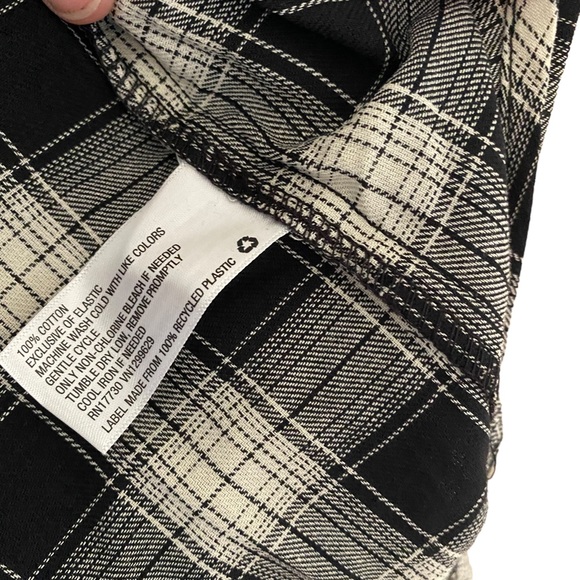 Knox Rose NEW size 1X plaid long sleeve baby doll dress - Picture 3 of 5